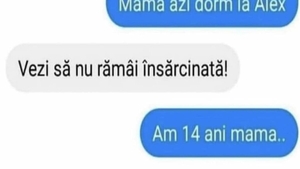 BANC | „Mamă, în seara asta o să dorm la Alex”
