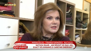 Dupa ce a castigat lupta cu cancerul, actrita Natasa Raab a mai trecut peste un hop: "Mi-a fost putin frica"
