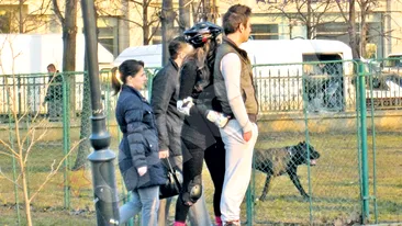 Anna Lesko, in tandreturi cu DJ Vinny la o plimbare pe role