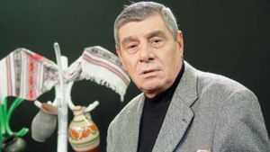 Mitică Popescu, ultimul romantic al ţării într-o misiune aproape imposibilă. S-a „luptat“ cu o uşă pentru a da un buchet de flori