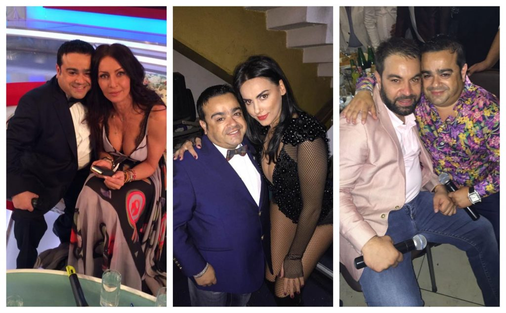 Pozele în care Adi Minune apare lângă Mihaela Rădulescu și, ulterior, alături de Lavinia Pîrva au fost făcute în 2014, iar cea cu Florin Salam, în 2015 © Facebook