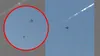 Încă o dronă a pătruns în România! Momentul în care avionul F-16 o doboară a fost filmat
