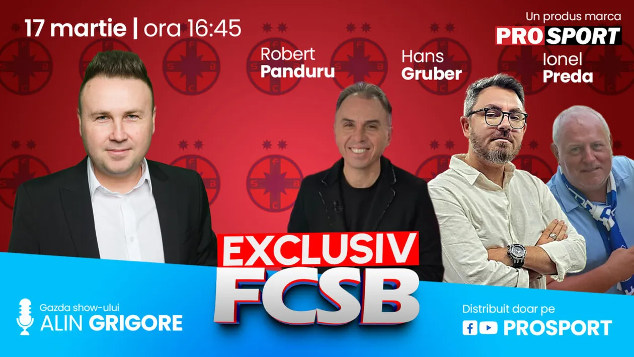 EXCLUSIV FCSB, azi de la 16:45. Tatăl vitreg al lui Alexandru Stoian și Hans Gruber sunt invitații zilei