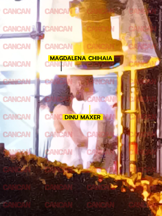 Dinu Maxer a urcat-o pe Magdalena Chihaia pe scena de la LOFT, unde a atins-o în văzul tuturor (Foto: CANCAN.RO)