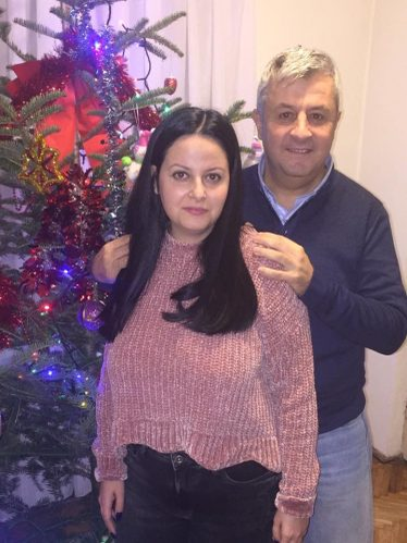 Delia alături de tatăl ei, Florin Iordache