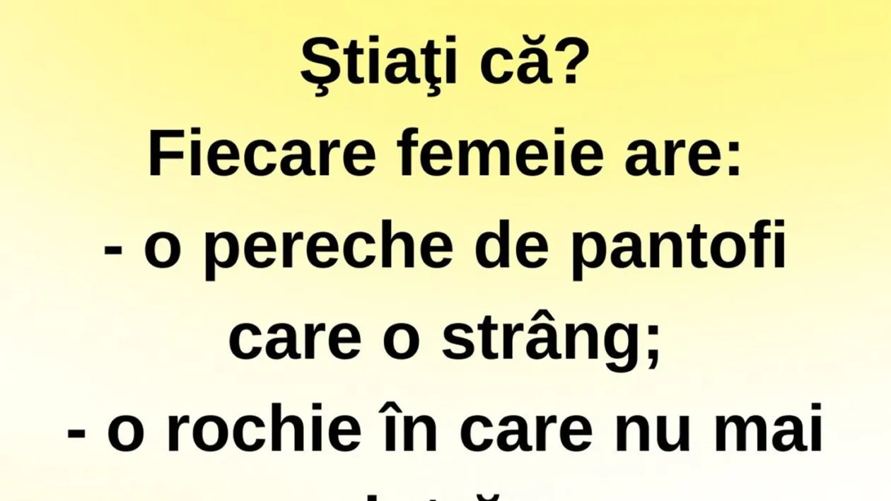 BANC | Ce are fiecare femeie