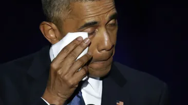 VIDEO! BARAK OBAMA, în lacrimi! Preşedintele american a susţinut discursul de adio:’’Nu mă opresc aici…‘’