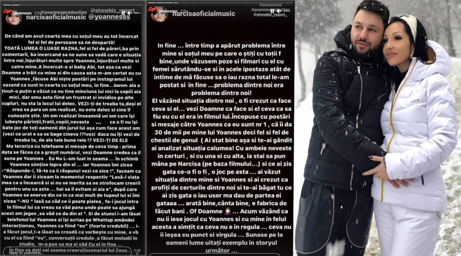 Narcisa, soția lui Yoannes, explicații despre scandalul cu Tzancă Uraganu © Instagram Stories 