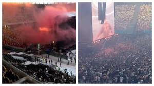 Incendiu la concertul lui Max Korzh de pe Arena Națională. Imagini uluitoare