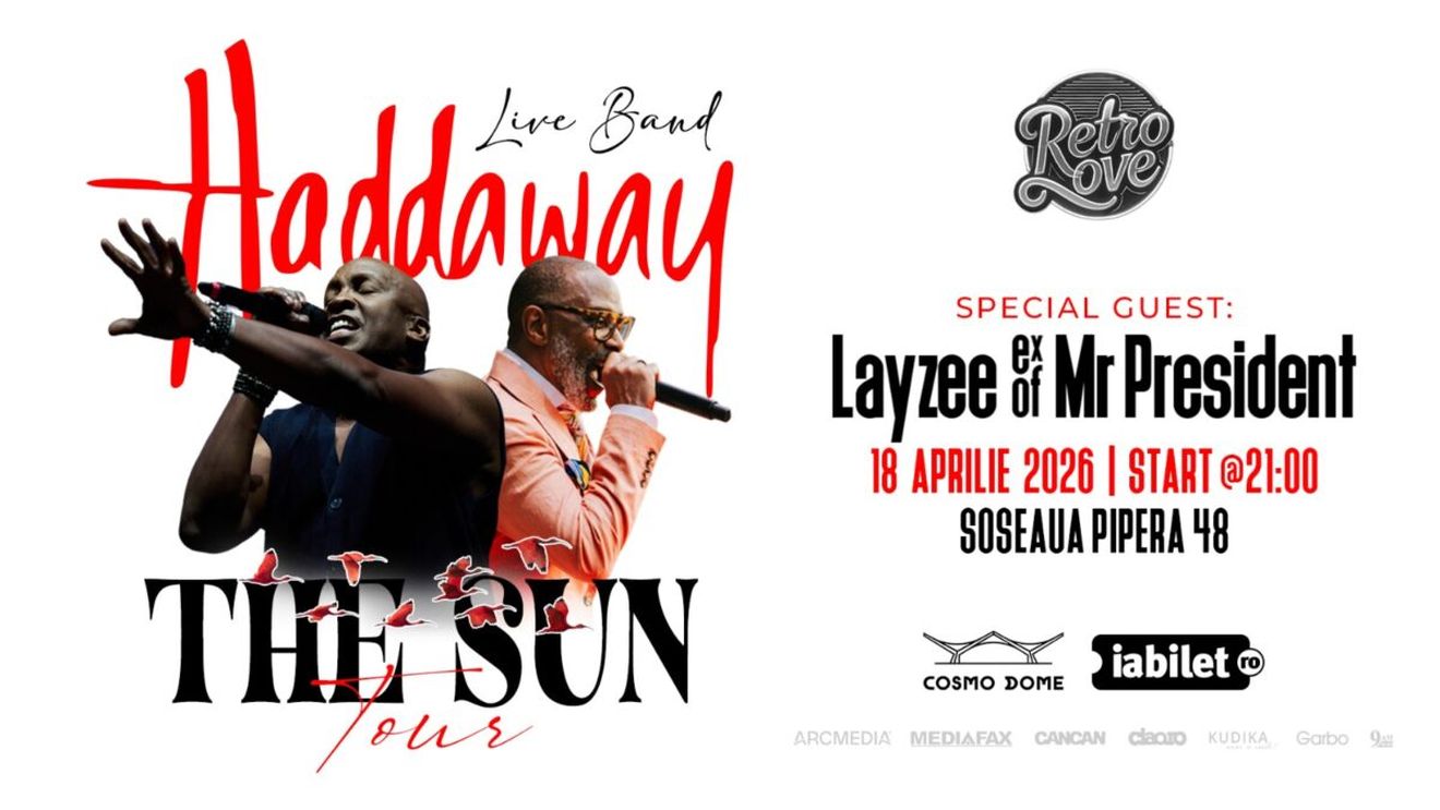 Haddaway și Layzee ex. Mr. President, pe aceeași scenă, în București