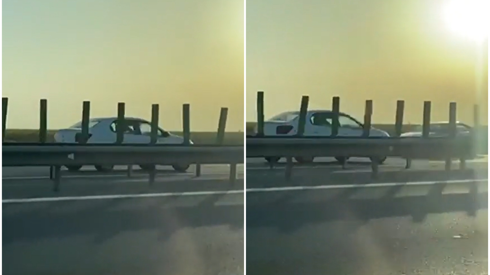 Inconștiență la volan! Un șofer a rulat 20 de kilometri pe A2, pe contrasens. Ce s-a întâmplat la scurt timp