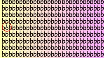 Iluzie optică virală | Găsiți cifra 6 ascunsă printre literele „b” din această poză