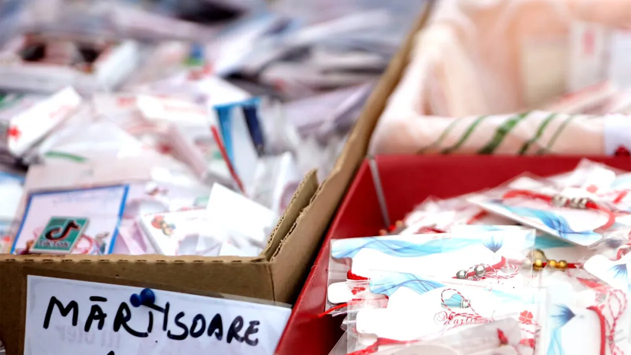 Nu este o eroare! Cu câți lei s-a vândut un simplu mărțișor în Piața Obor din București azi, de 1 Martie