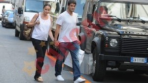 Adelina si Cristi Chivu au facut ultimele cumparaturi inainte de nastere