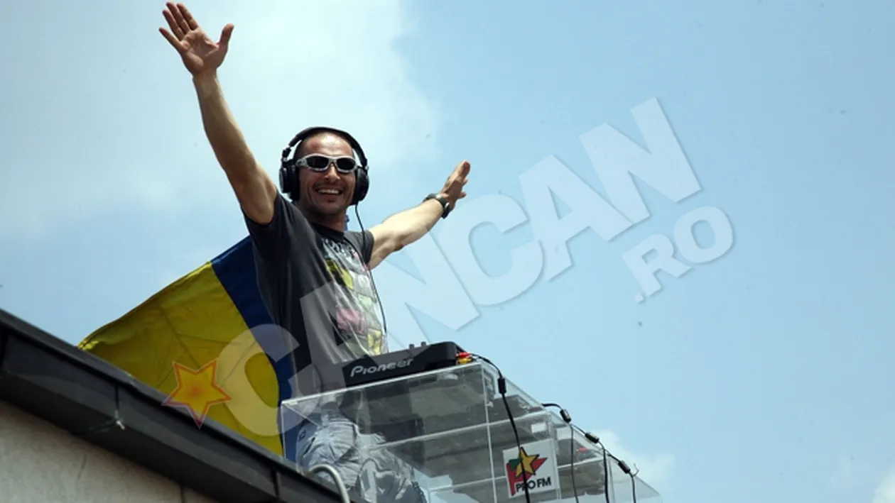 George Vintila a mixat la platane pe Arcul de Triumf pentru videoclipulRollin' (Legalize Joy)