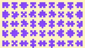 Test de inteligență | Care bucată de puzzle nu se potrivește? Este una singură