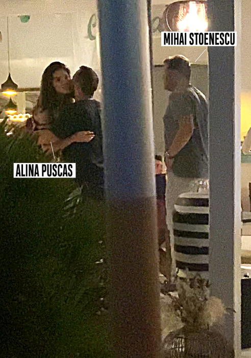 Alina Pușcaș se salută cu patronul de la Nueva Cucaracha, Bogdan Cervenschi