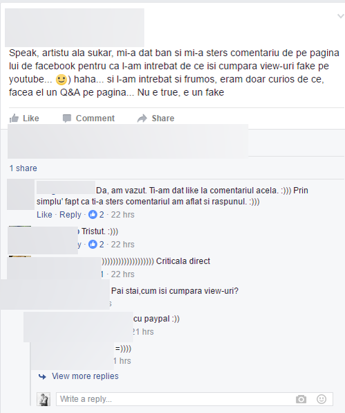 Scandal monstru în care a fost implicat SPEAK! A fost acuzat că-şi cumpără vizualizările pe Youtube!