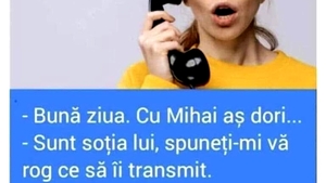 BANCUL ZILEI | Nevasta lui Mihai