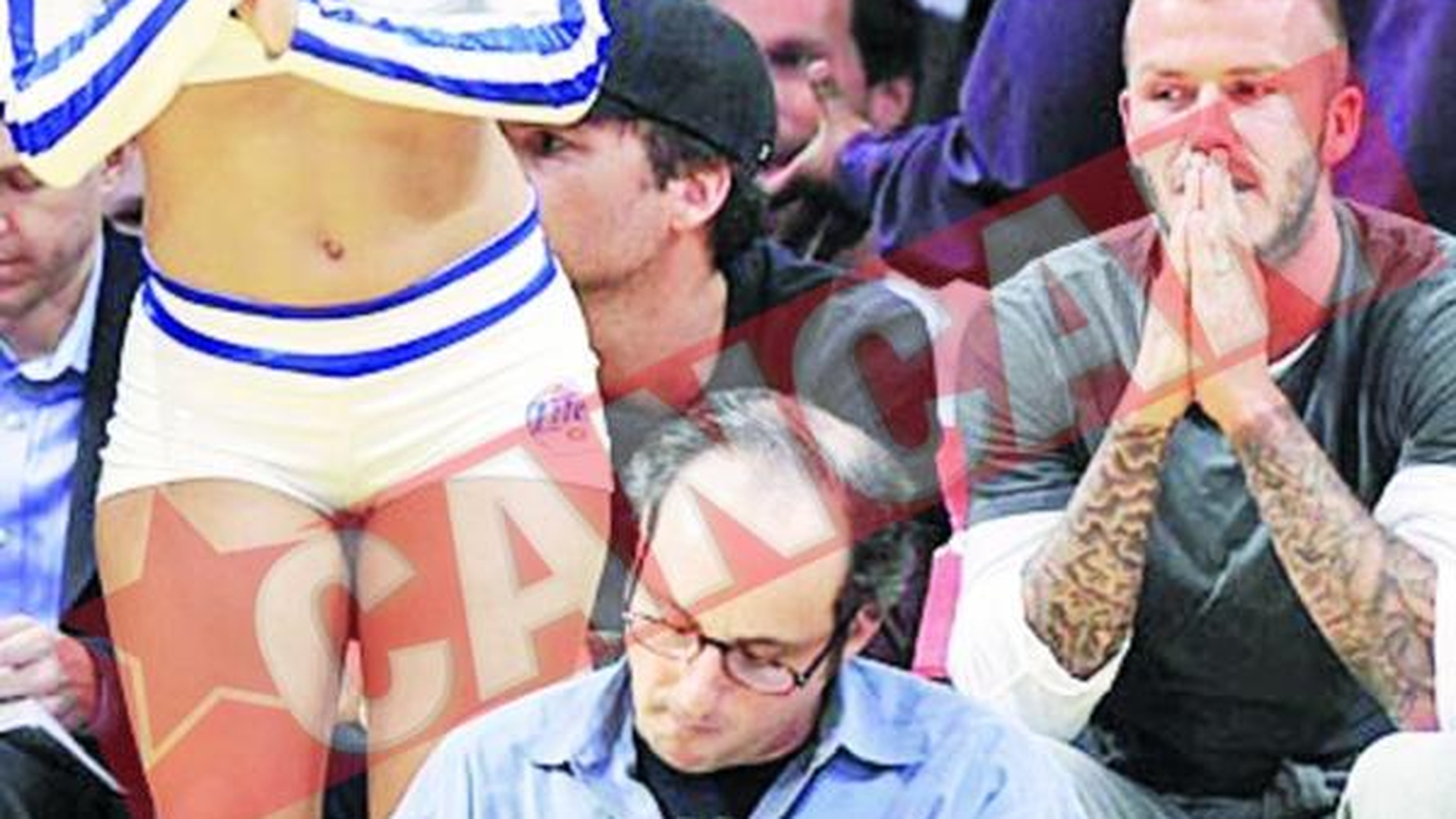 Beckham a poftit la fundul unei majorete