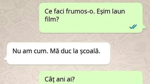 Bancul sfârșitului de săptămână | "Ce faci frumoas-o. Eșim laun film?"