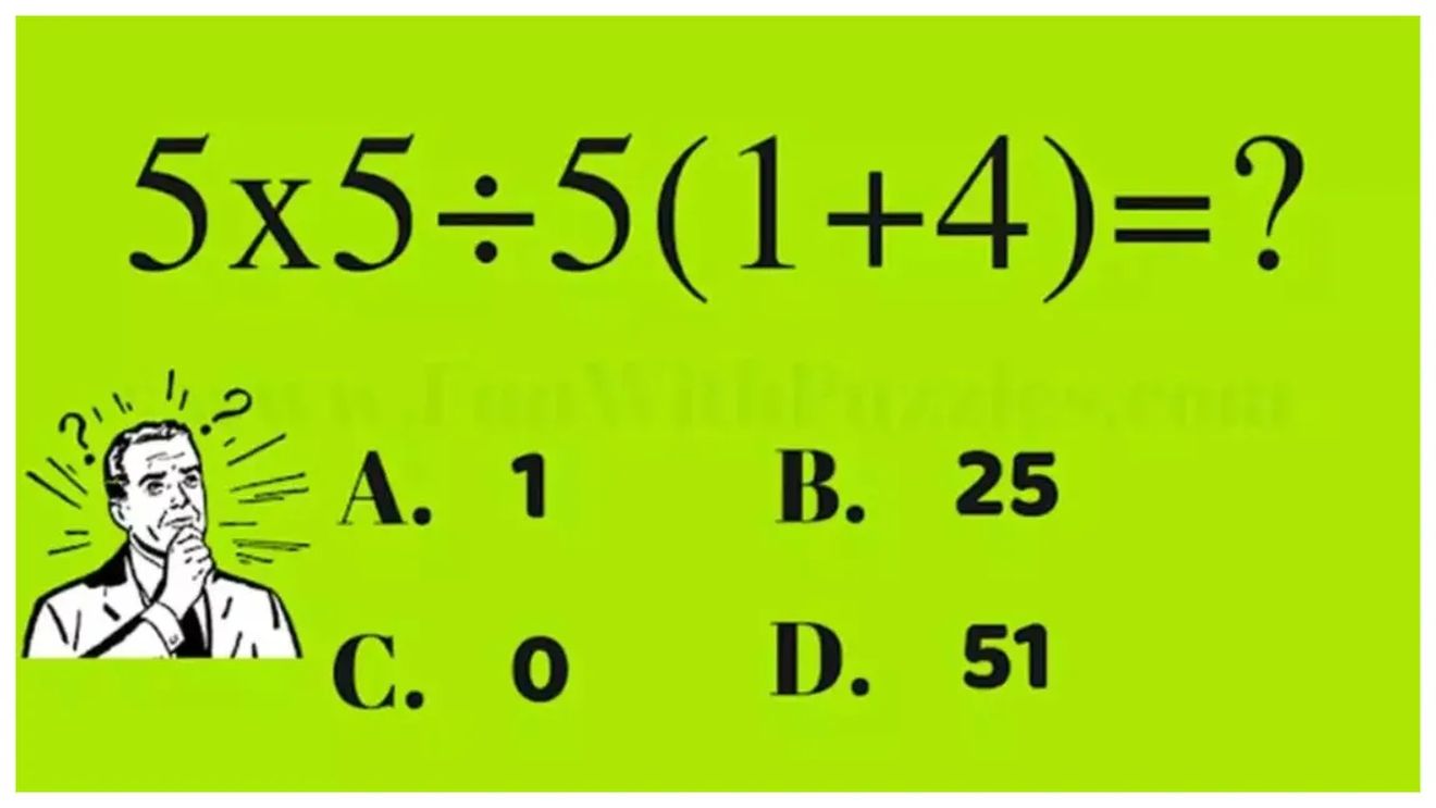 TEST IQ | Pare simplu la prima vedere, dar numai geniile pot rezolva această ecuație în 15 secunde