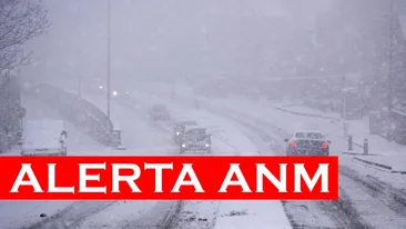 Alertă ANM în România. Cod galben de ninsori viscolite. Vizibilitatea, sub 100 de metri în aceste județe