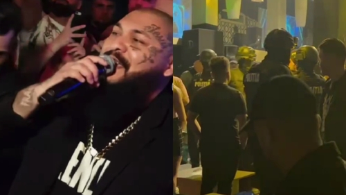 Dani Mocanu, "călcat" de mascați la primul concert după ce a scăpat de arestul la domiciliu. Avem imaginile