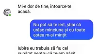 BANC | ”Mi-e dor de tine, întoarce-te acasă!”