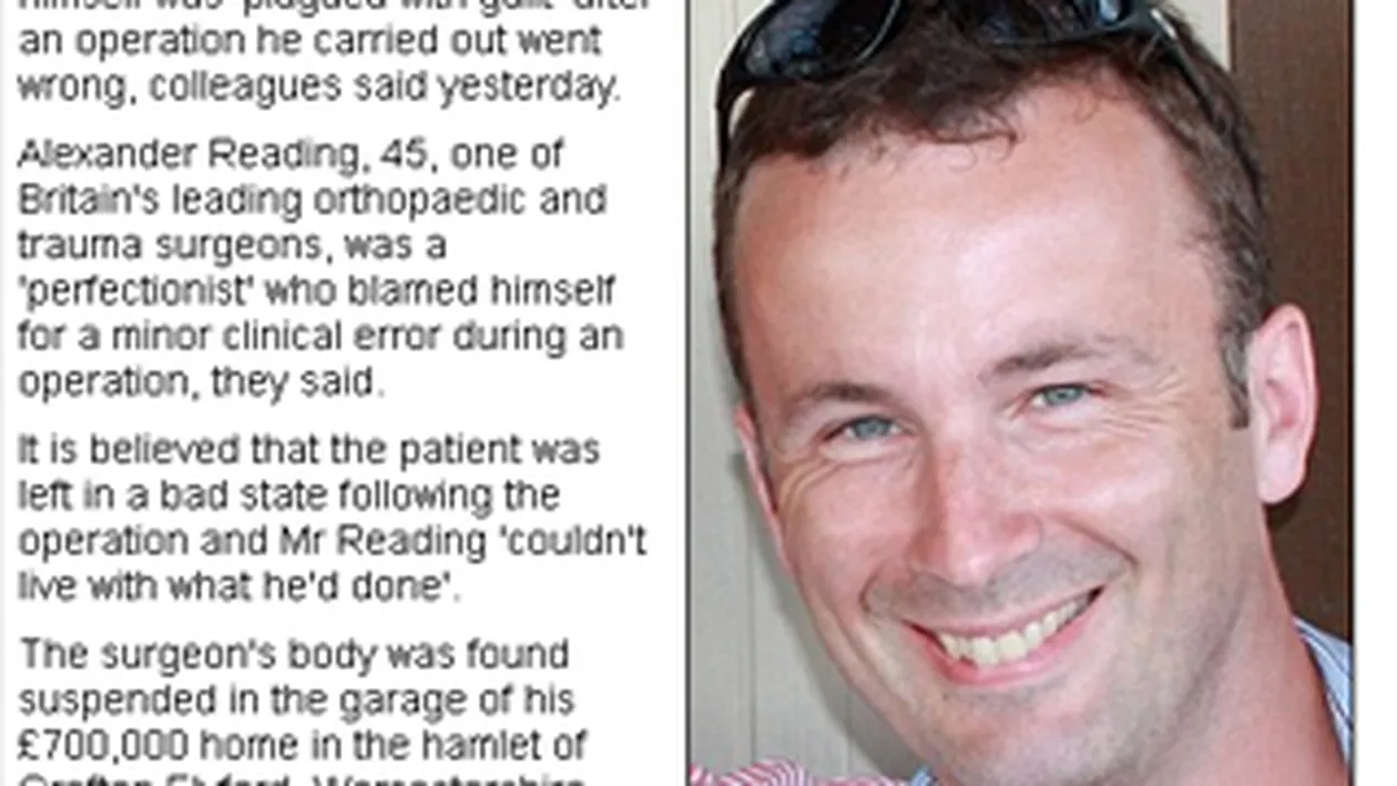 Un chirurg ortoped din Marea Britanie s-a spanzurat, din cauza unei greseli medicale facuta in timpul unei operatii