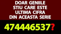 Testul IQ de vineri | Doar geniile știu care este ultima cifră din această serie: 474446537