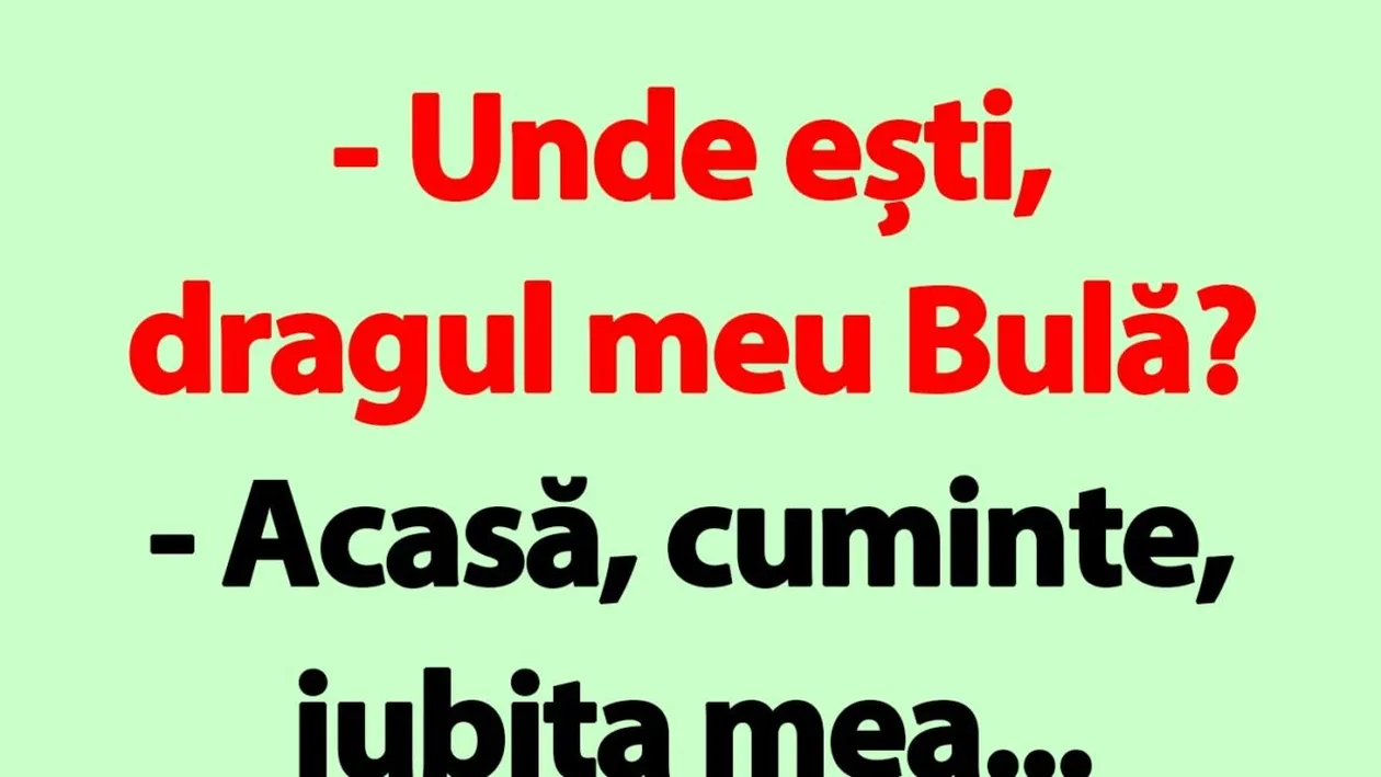 BANC | Unde ești, dragul meu Bulă?