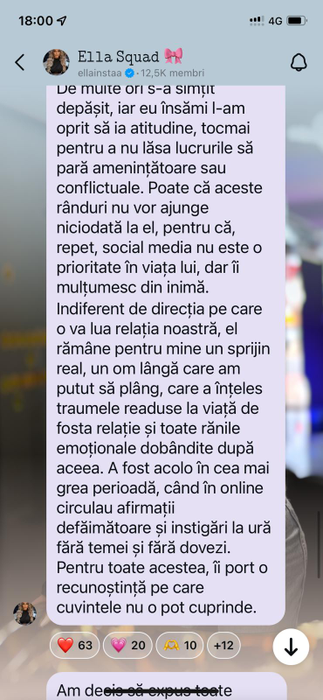 Ella, dezvăluire neașteptată!/ Sursa foto: Instagram