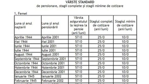Tabel complet pentru bărbați și femei | În ce an ieși la pensie în România, în funcție de data nașterii