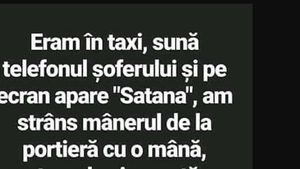 BANC | ”Eram în taxi, sună telefonul șoferului și pe ecran apare Satana”