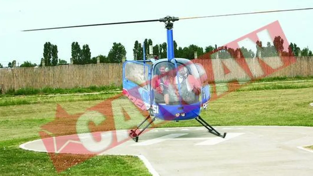 Sotul i-a facut pista pentru elicopter in curtea casei