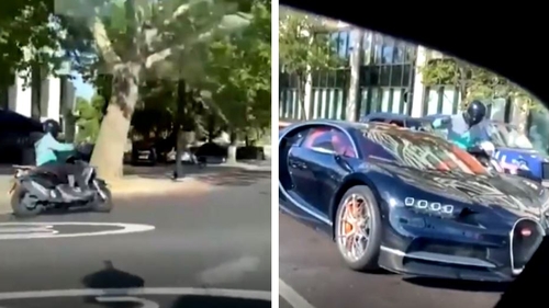 Hoţi pe scutere au atacat în Londra un Bugatti Chiron cu ciocanul. Cum s-a terminat incidentul şocant
