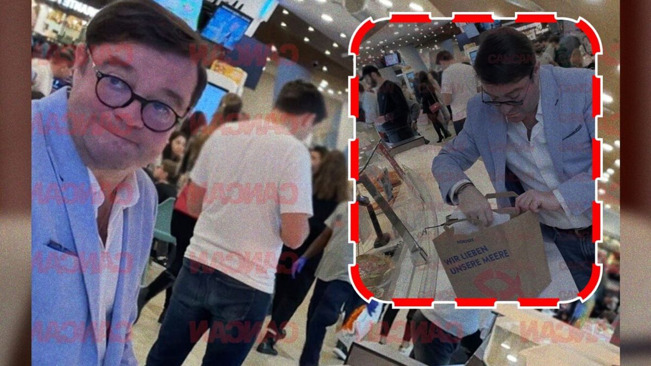 Andrei Duban a înfulecat pe nerăsuflate la masa greșită. Obrazul subțire cu fructe de mare se ține