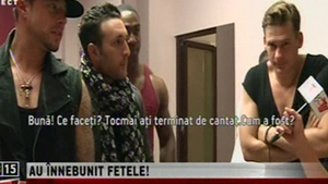 VIDEO Baietii de la trupa Blue au fost hipnotizati de gagicile din Romania! "Deja am vazut foarte multe femei frumoase!"