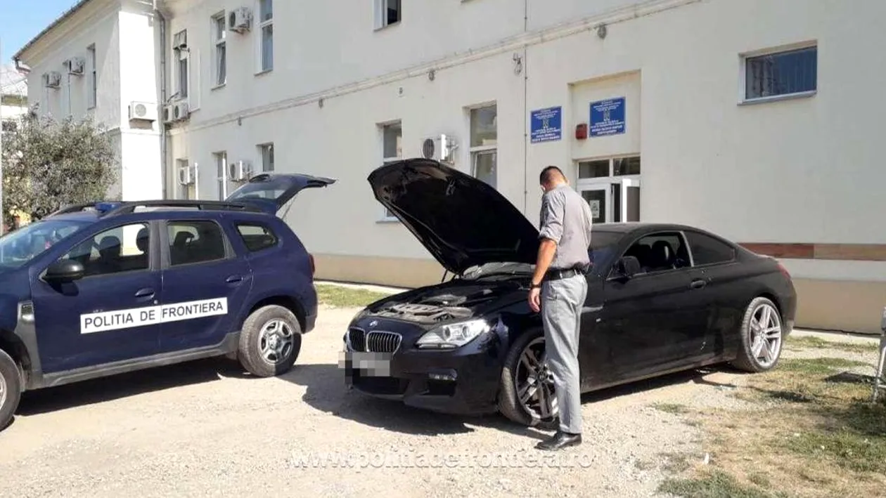 Polițiștii au văzut un BMW seria 6 suspect, în curtea unui român din Borșa. Când s-au apropiat, au avut un șoc