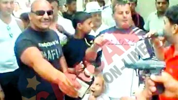 Florin Salam, vedeta la un botez cu impuscaturi