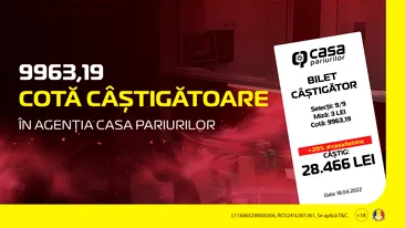 9 meciuri, cotă 10.000 și 20% în plus. Un ieșean a “lovit-o” grav la Casa!