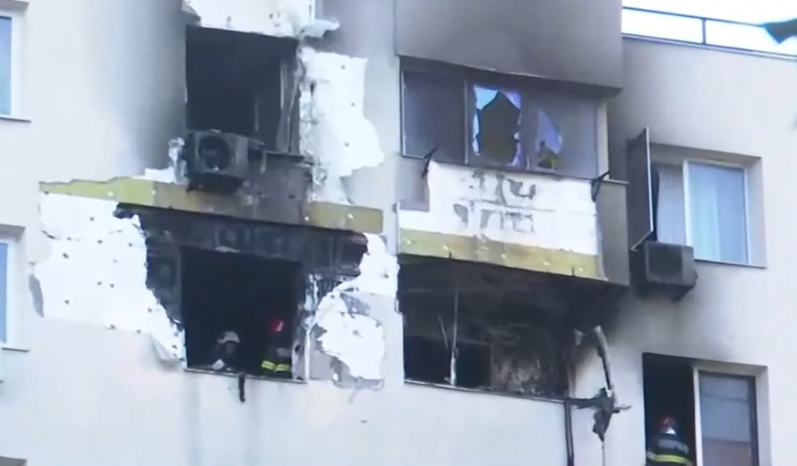 Incendiu în București / Foto: Captură Video