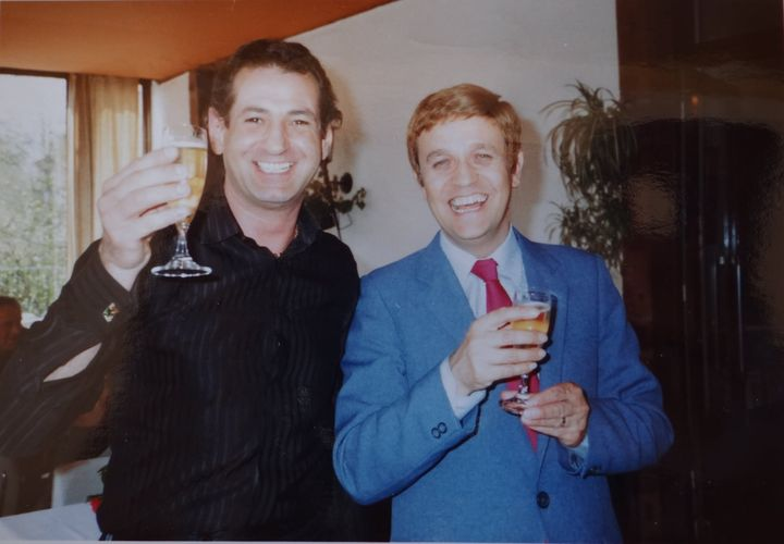 Benone Sinulescu, alături de Gheorghe Zamfir, în tinerețe (Foto: Facebook)