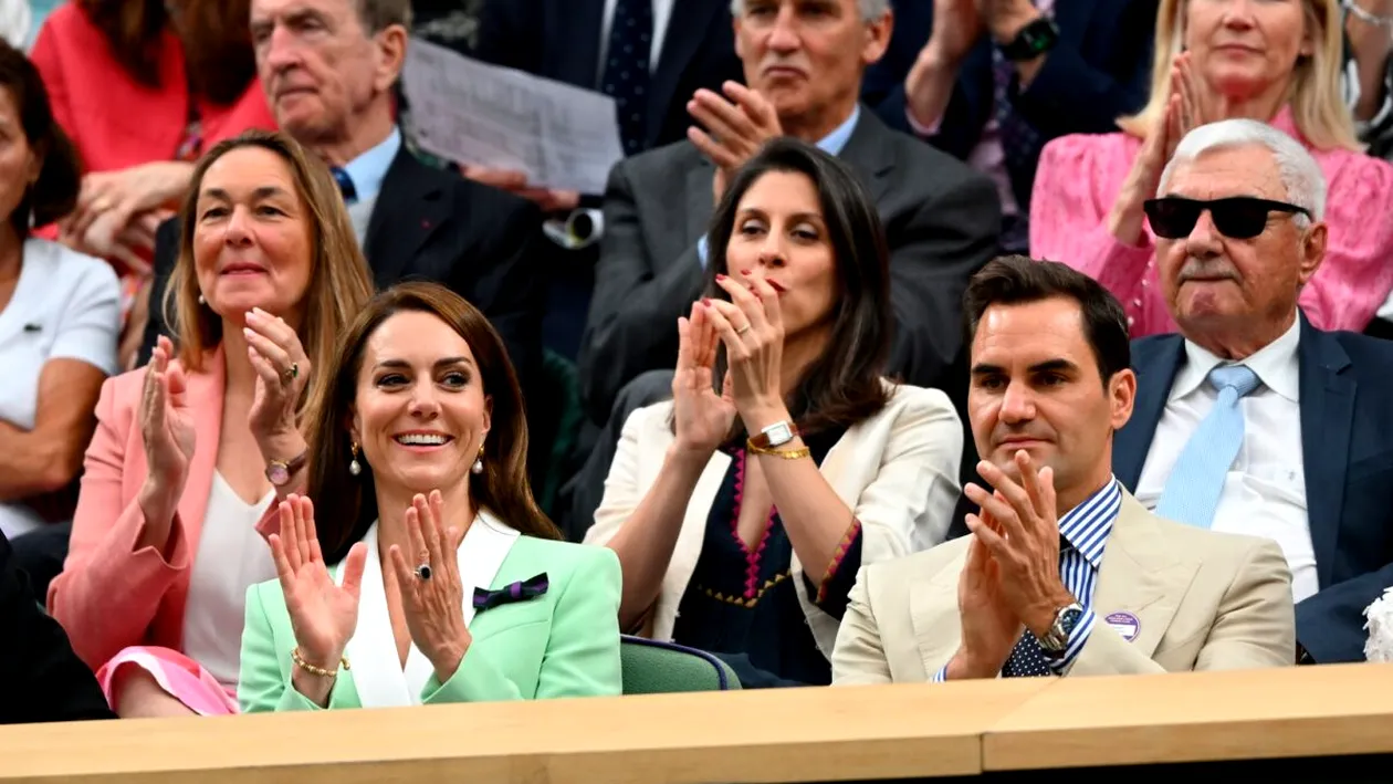 Gafa uriașă făcută de Roger Federer la Wimbledon. Elvețianul a încălcat protocolul regal cu Kate Middleton