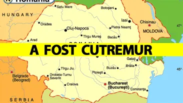 Cutremur în România, azi-noapte la 23:16. A fost cel mai mare din ultima perioadă