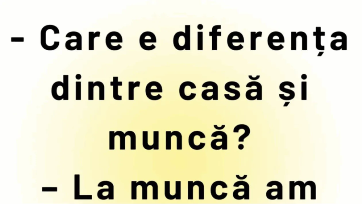 BANCUL DE LUNI | Care e diferența dintre casă și muncă