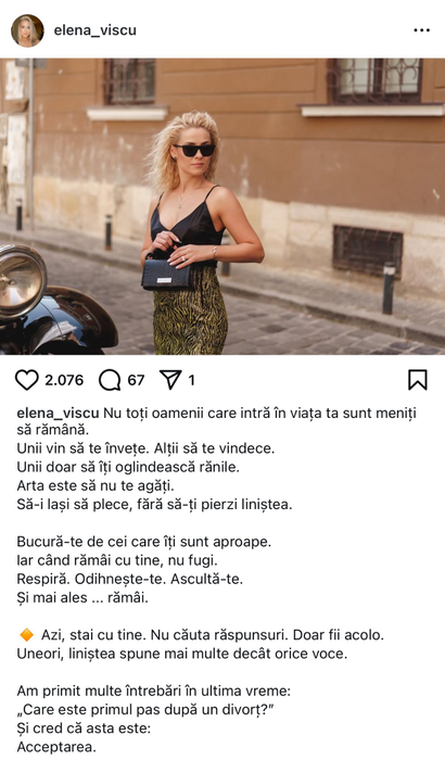 Cum arată fosta soție a lui CRBL după divorț. Sursa foto: social media