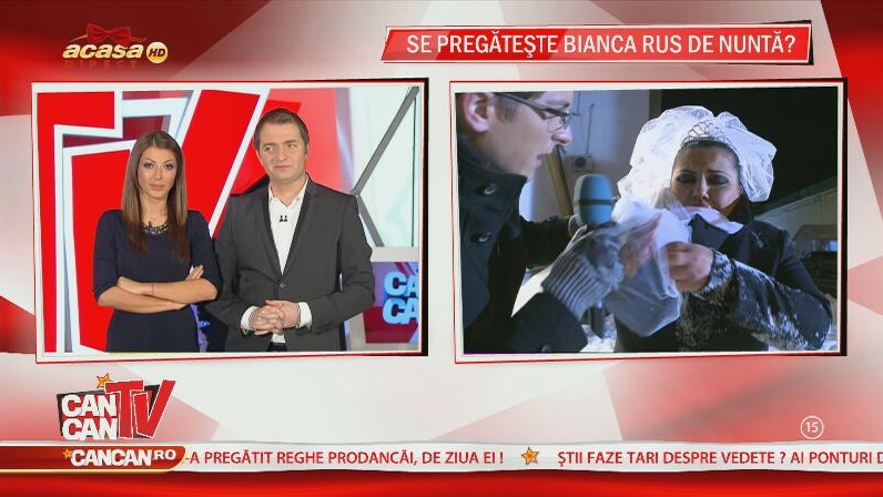 Bianca Rus şi-a spart nasul în direct! Uite-o cu voal de mireasă şi plină de sânge