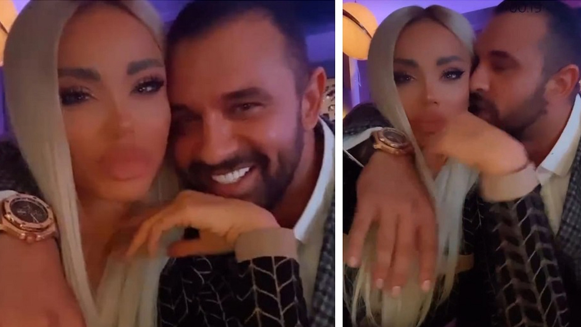 Bianca Drăgușanu, tristă în brațele lui Alex Bodi după ce a traumatizat-o. Machiajul nu a ajutat-o să ascundă vânătăile de pe față când au ieșit la restaurant azi-noapte | FOTO